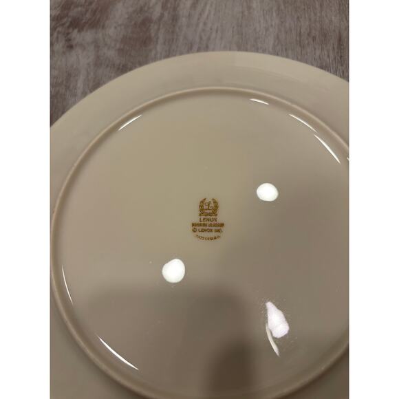 VINTAGE Lenox Morning Blossom Dinner Plate 10 3/4" Flowers and Gold Trim Inlay - Picture 6 of 7